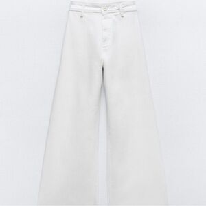 Marine Straight White Zara Jeans